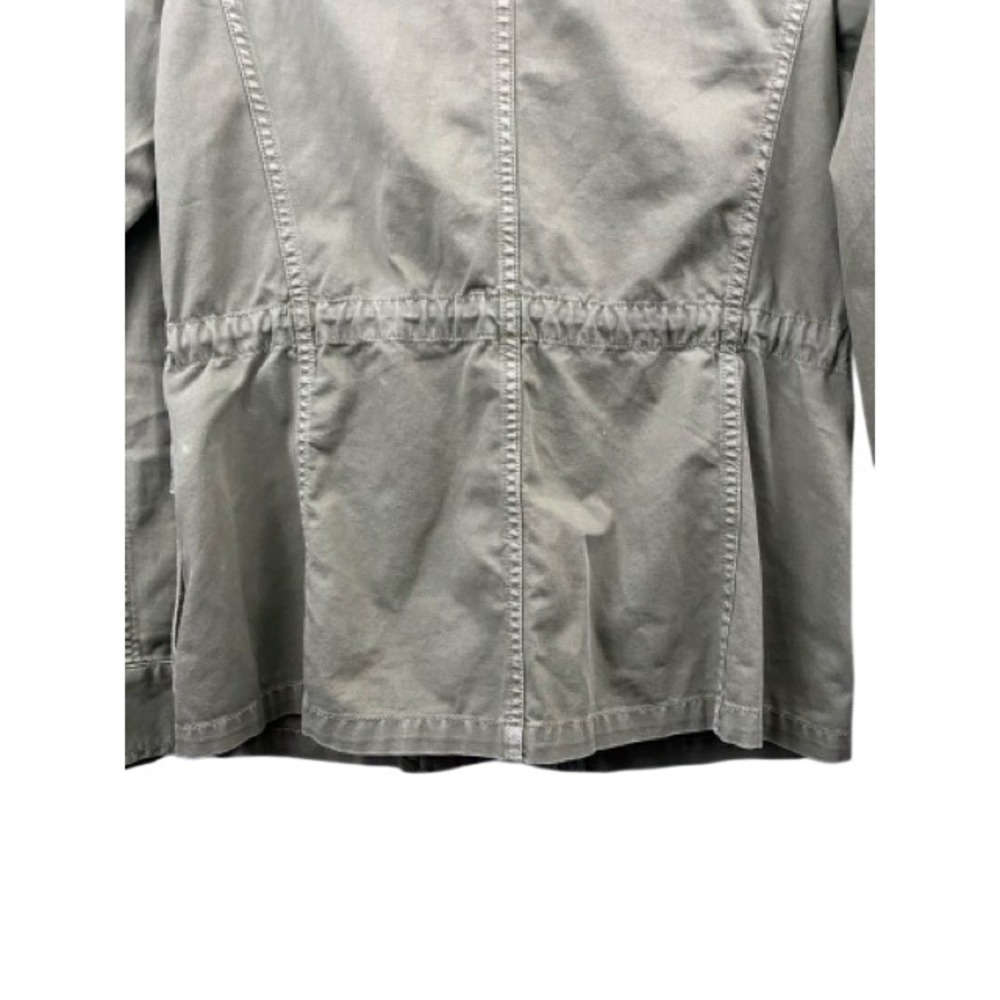 Madewell Utility Coat Womans Small Jacket Olive Green Military Field Small Patch - Picture 7 of 13